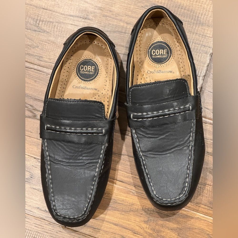 New~Croft & Barrow~Men's~Black Loafers~Size 
8 1/2~Preowned~ERC